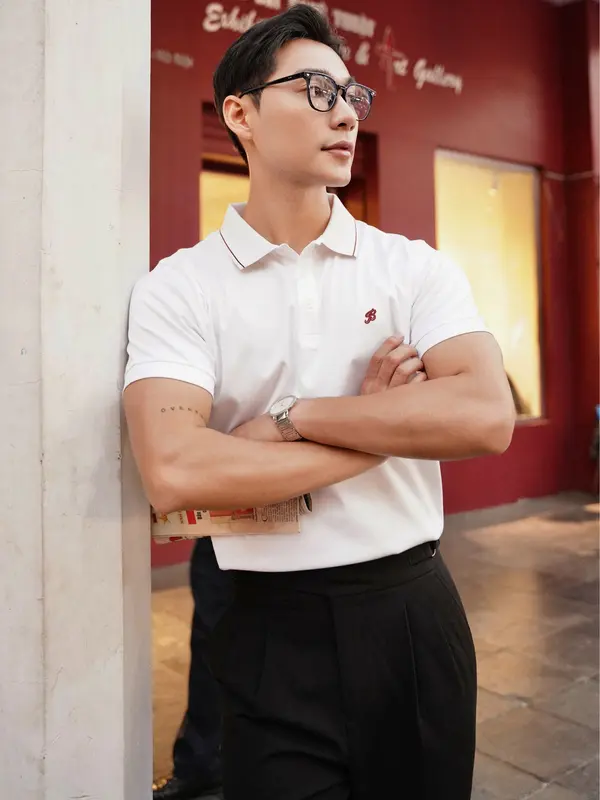 Áo Polo Nam Cộc Tay Bernini by Giovanni Chất liệu 100% Cotton Kiểu dáng Regular BPL0020-1 6