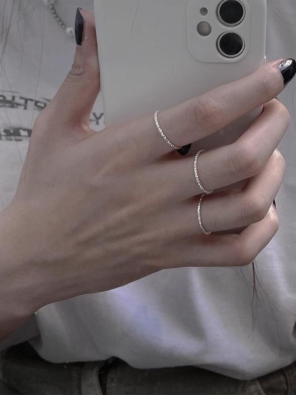 Women's Elegant Minimalist Ring Set, Trendy Exquisite Ring Set, Fashionable All-match Accessories As Gift for Women & Girls 3