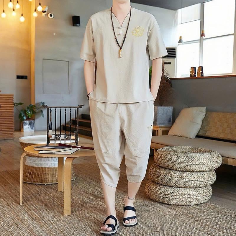 Đồ bộ nam quần áo nam chất vải đũi xước loại đẹp hàng hot trend