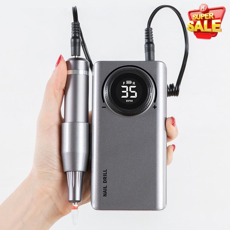 Máy Mài Móng MANICURE UV-201 Máy Mài Nail Mài Gel Tích Điện Cầm Tay Mini Cao Cấp-Tặng Kèm Bồ Đầu Mài - Gia Dụng BoiBoi