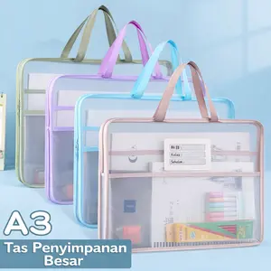 ST005 Tas Dokumen A3 Besar Map Dokumen File Folder Kapasitas Besar Tas Penyimpanan Serbaguna