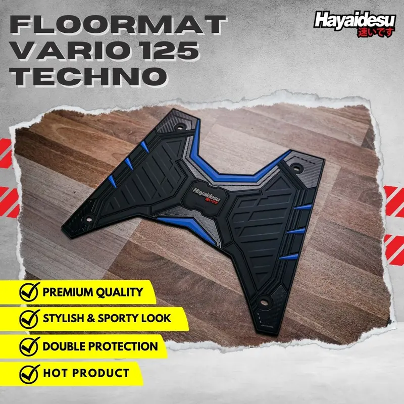 Hayaidesu Vario 125 Techno 2012-14 Karpet Motor Floor Mat - Premium Quality 0
