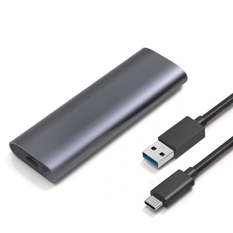 Box chuyển M.2 NVMe SSD PCIe sang ổ cứng di động - Chuẩn Type-C và USB 3.1 - Vỏ nhôm nguyên khối cao cấp