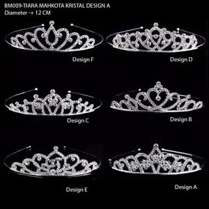 Tiara Mahkota Kristal Elegant