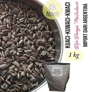 Kuaci Biji Bunga Matahari 1Kg pakan burung hamster kwaci super ukuran kecil, besar , jumbo buah/biji makanan hewan peliharaan kecil