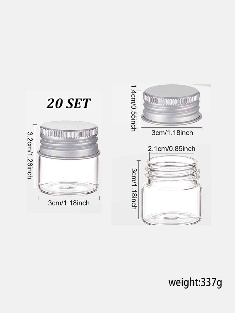 Product Introduction of Glass Empty Cosmetic Container, Glass Storage Bottles for Jewelry Making Display 1
