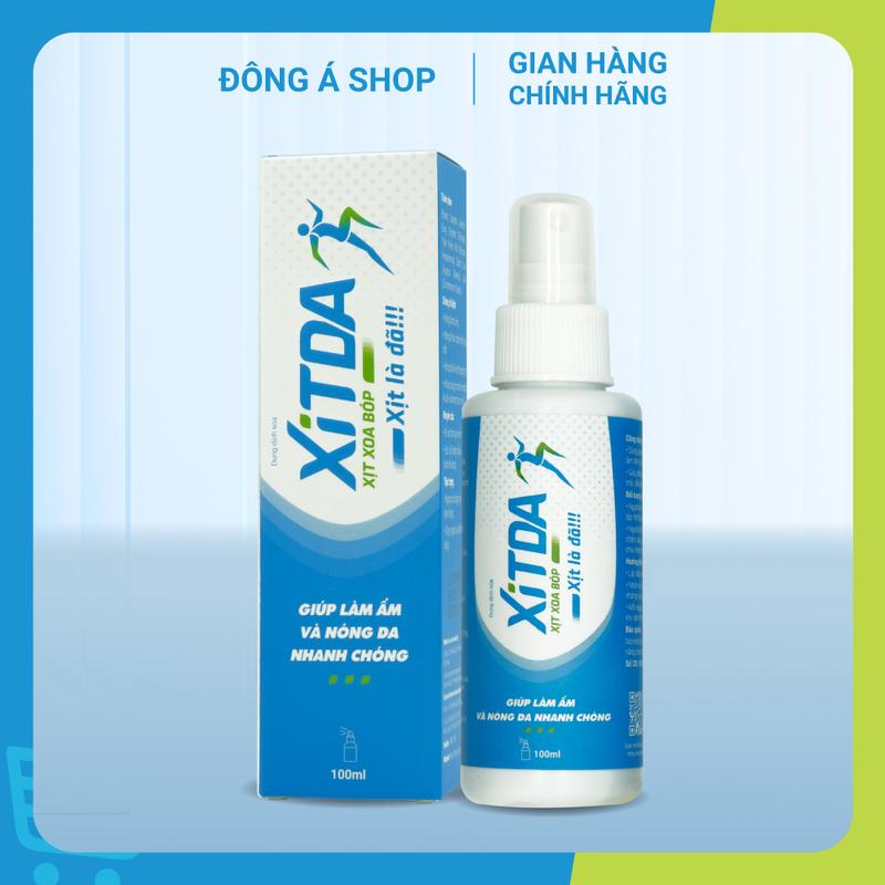 Xịt xoa bóp Xitda - Hỗ trợ giảm nhức mỏi xương khớp vai gáy đau lưng đau dây thần kinh tọa dau xuong khop dầu nóng xoa bóp