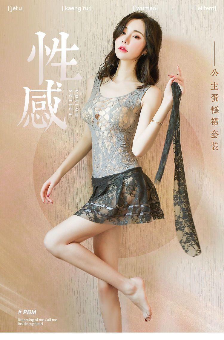 Product Introduction of New Temptation Flirting Sexy Lingerie Transparent Lace Princess Dress Fun Lingerie Temptation One-piece Mesh Nightdress 2