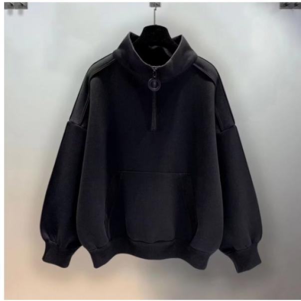  Áo Nỉ Cổ Lọ Zip Dành Cho Nam Phong Cách Hàn Quốc Có Túi Dễ Phối Đồ Màu Trơn Hợp Xu hướng Hàng Mới Về Áo Dài Tay Cỡ: M-3XL 