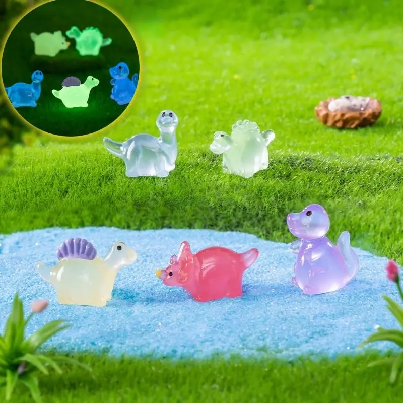 Cute Dinosaur Design Miniature Ornament, Micro Landscape Decoration, DIY Moss Garden Decoration, Fish & Aquatic Supplies 0