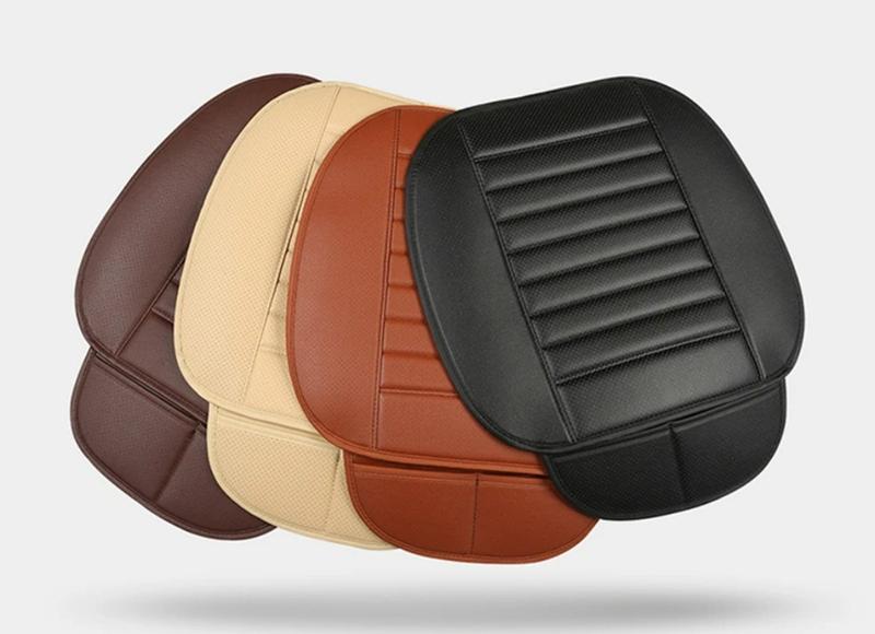 Product Introduction of Universal Auto Car Seat Covers Protector Pad  Breathable PU Leather Car Front Rear Seat Cover High-quality Auto Seat Cushion 3 Colors 15