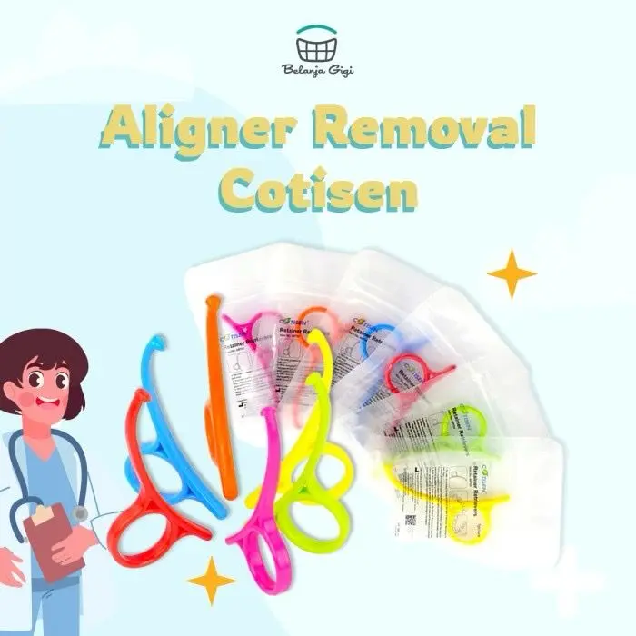 Aligner Removal Cotisen Orthodontic Retainer Removal Tool Dental Hook Alat lepas retainer