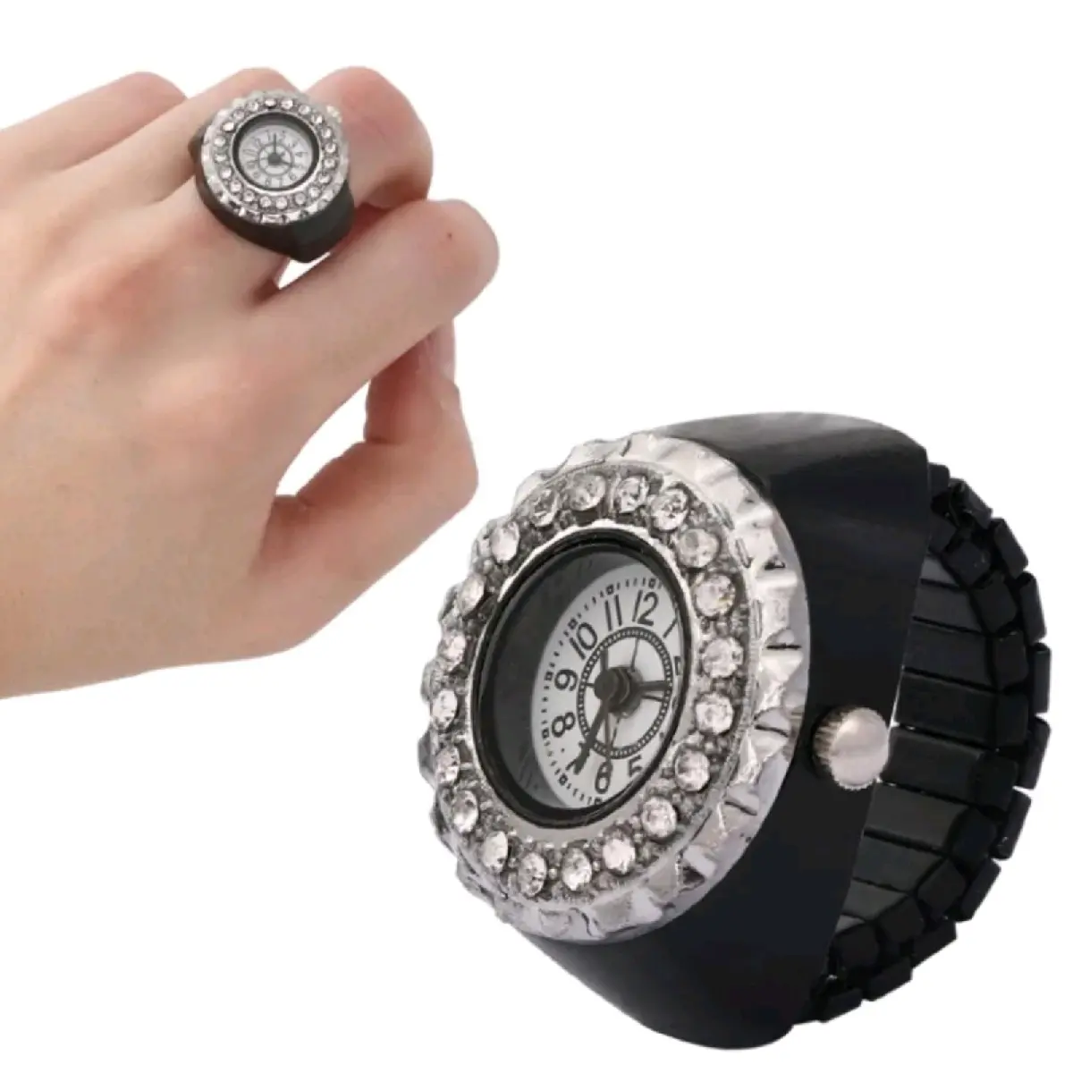 arloji cincin jam wanita super mewah,jam cincin import