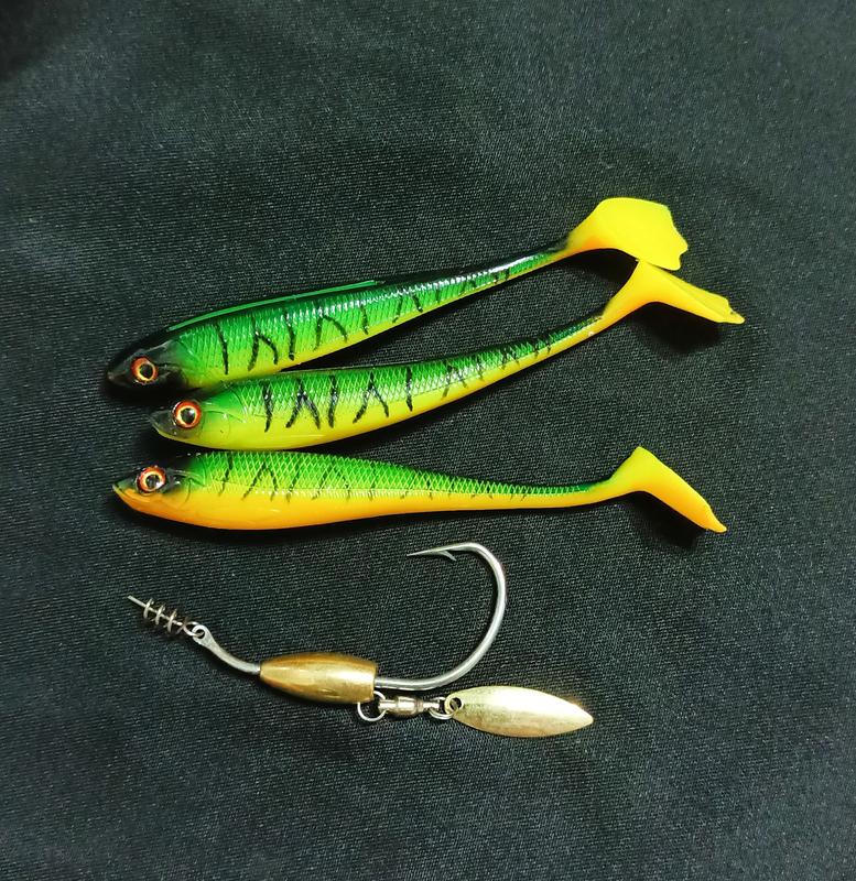 Combo mồi mềm Nff lưỡi Ar15 Không Rỉ - mồi câu cá đi câu cá fishing lure