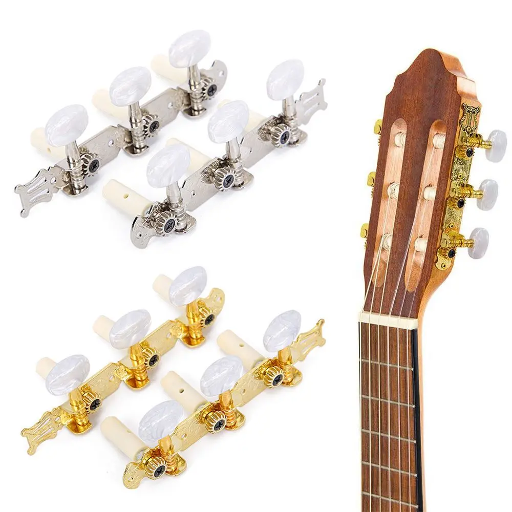 2pcs L R Classical Guitar Tuning Pegs Tuner Machine Heads Keys for Classic Guitar