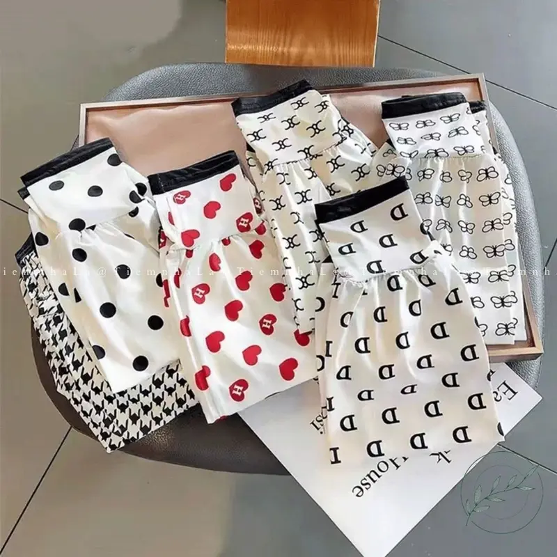 Găng Tay Chống Nắng Dáng Rộng Vải Lụa Mát In Hoa Xinh Xắn kèm Video và Ảnh Thật 8