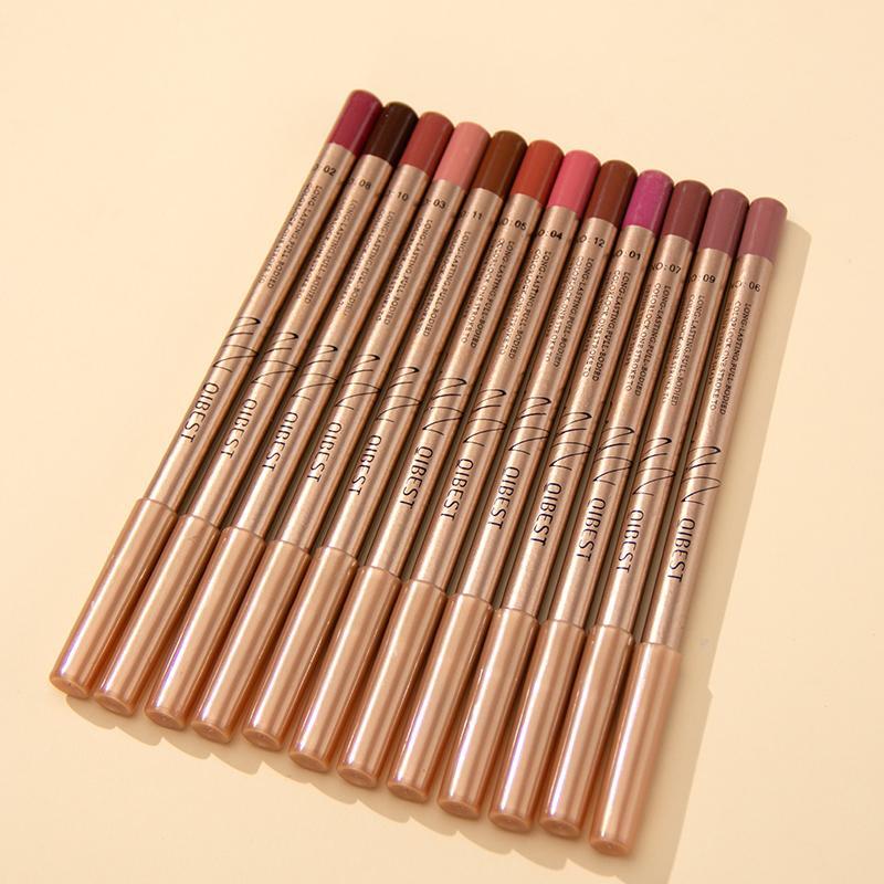 Long Lasting Lip Liner, 12pcs/set*1/2 Sets Moisturize Matte Lip Liner Pencil, Easy Coloring Lip Liner Pen for All Occasions Lip Makeup, Lip Cosmetic for Women, Lip Stain, Back to School, Kbeauty Makeup Tools 6