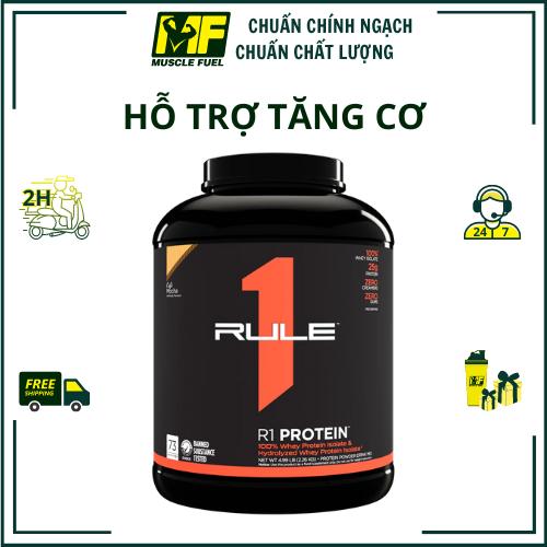 [HÀNG CÔNG TY] RULE 1 R1 PROTEIN( WHEY PROTEIN ISOLATE VÀ HYDRIOLIZED) 5LBS (2,3KG) 71-76 LIỀU DÙNG, BỔ SUNG PROTEIN.
