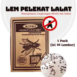 SH 10pc lem lalat laler serangga kertas murah meriah lembaran bagus