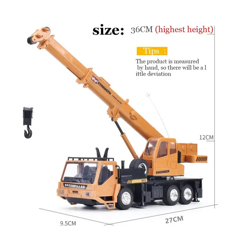 Đồ Chơi Xe Kỹ Thuật Xe Xúc Cần Cẩu Xe Tải Điều Khiển Từ Xa RC, 8 Kênh, Quà Tặng Đồ Chơi Cho Bé Trai Toy Pin 7