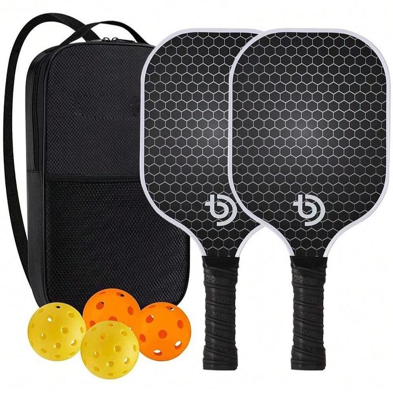 Product Introduction of Pickleball Set, 2 Counts Pickleball Racket & 4 Counts Pickleball & 1 Count Storage Bag, Professional Pickleball Equipment for Men & Women 0