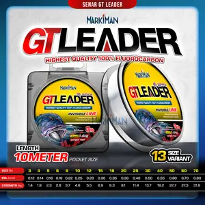 GT Leader Markiman | Leader Fluorocarbon Kuat & Tahan Gesekan | Mancing Laut, Casting GT & Tuna