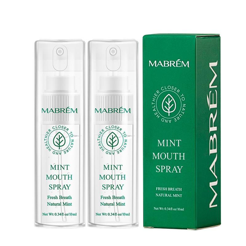 Product Introduction of MABREM Oral Spray Freshens Breath, Deodorizes And Leaves Fragrance Portable Breath Freshener To Prevent Bad Breath Peppermint Fresh Mouth Mist 28