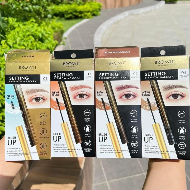 Chuốt mày Nongchat màu trong suốt và nâu sáng