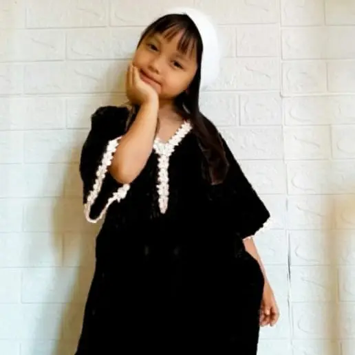 baju kaftan anak perempuan  terbaru/gamis kaftan anak cewek 4