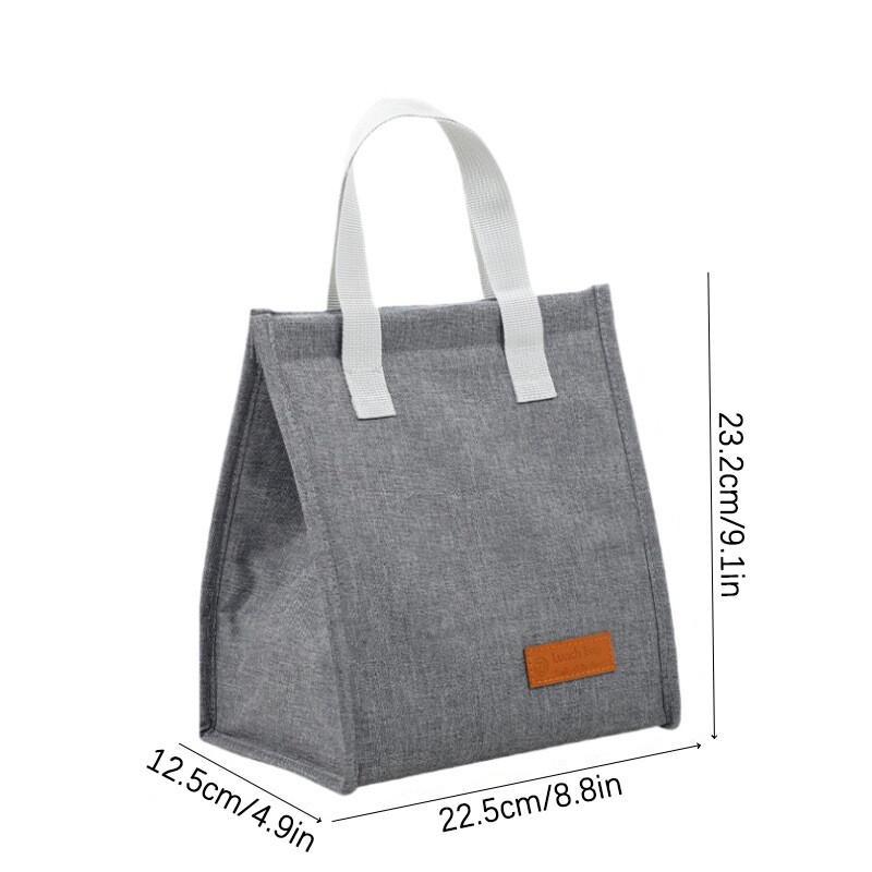 Product Introduction of Durable Lunch Bag, 1/4pcs/set Reusable Lunch Box Bag with Handle, Insulated Lunch Bag, Food Storage Compact Bag for Work, School & Outdoor 1
