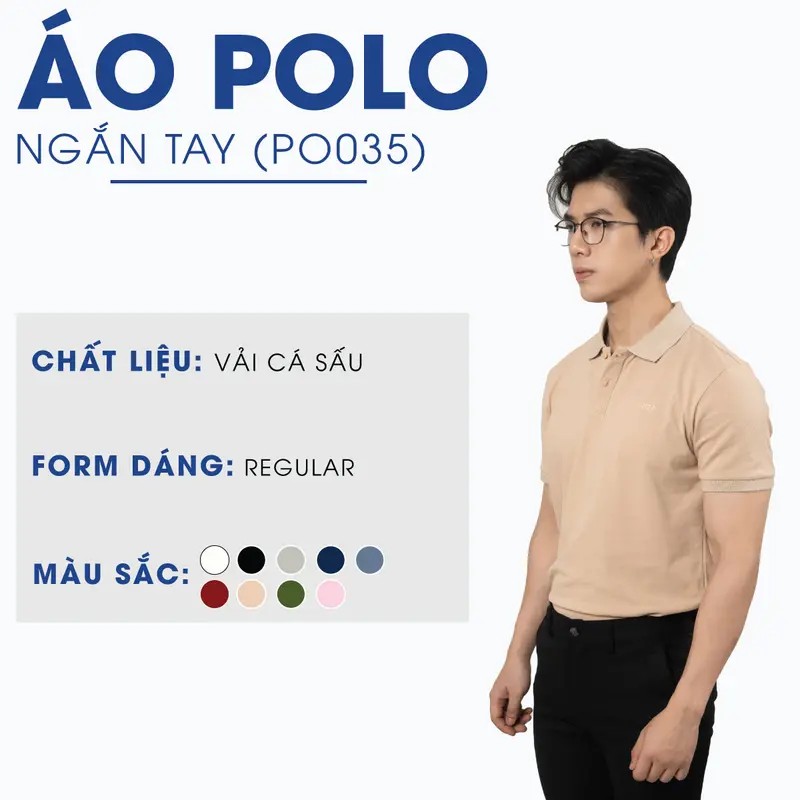 Áo polo nam trơn basic 4MEN PO066 ngắn tay, vải cá sấu thấm mồ hôi, thoáng mát, mềm chống nhăn, co giãn thoải mái Menswear Có Cổ Shirt 4
