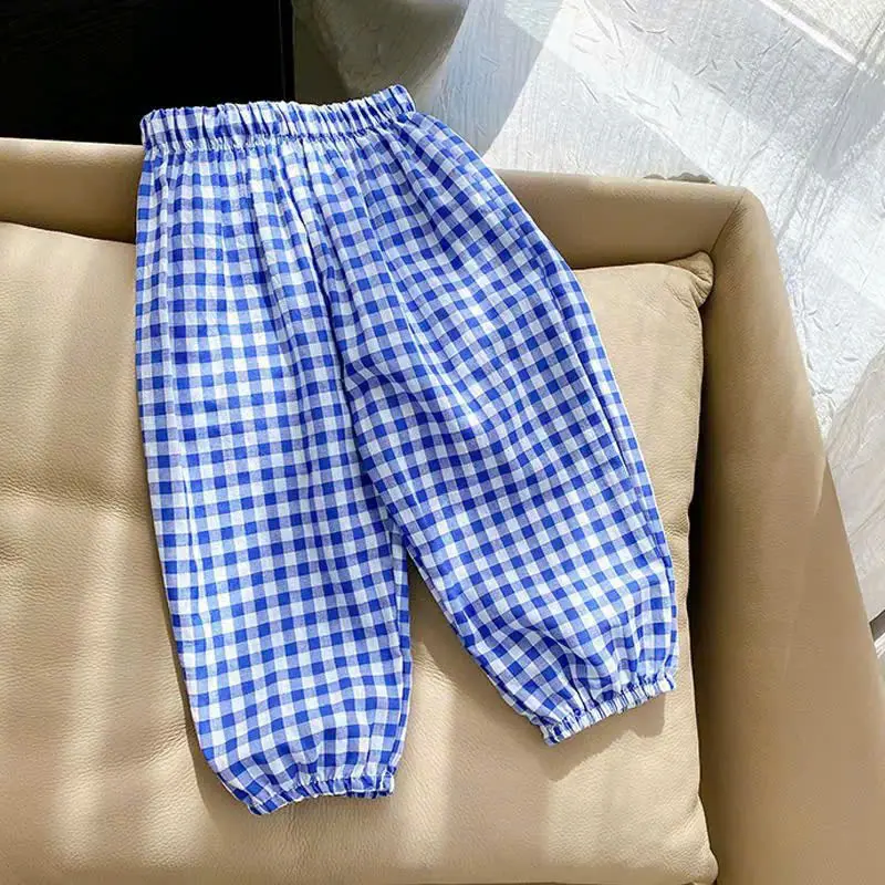 Quần dài bomber kẻ caro bo gấu cho bé gồm 5 màu cực xinh sz14-45kg[H4] 7