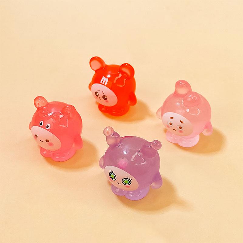 Product Introduction of 1Pc Mini Luminous Cartoon Micro Ornaments Miniature Animal Potted Decoration Home Micro Landscape Accessories 16