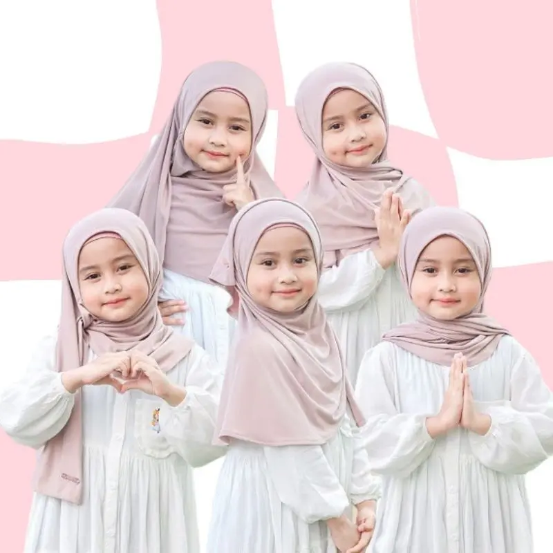 Pashmina Instan Anak Pashmina Jersey Anak Pashmina Kaos Anak Hijab Anak Perempuan Kerudung Anak