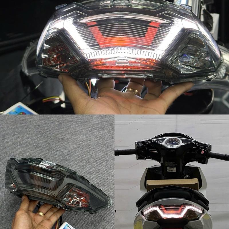 Cụm đèn hậu audi kính khói dành cho Future Led mẫu batman