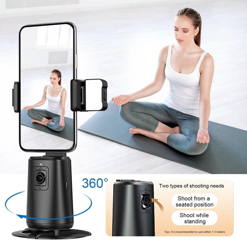 Product Introduction of Auto Face Tracking Phone Holder, 360° Rotation Face Body Phone Tracking Tripod, Smart Shooting Camera Mount for Live Vlog Streaming Video, Selfie 8