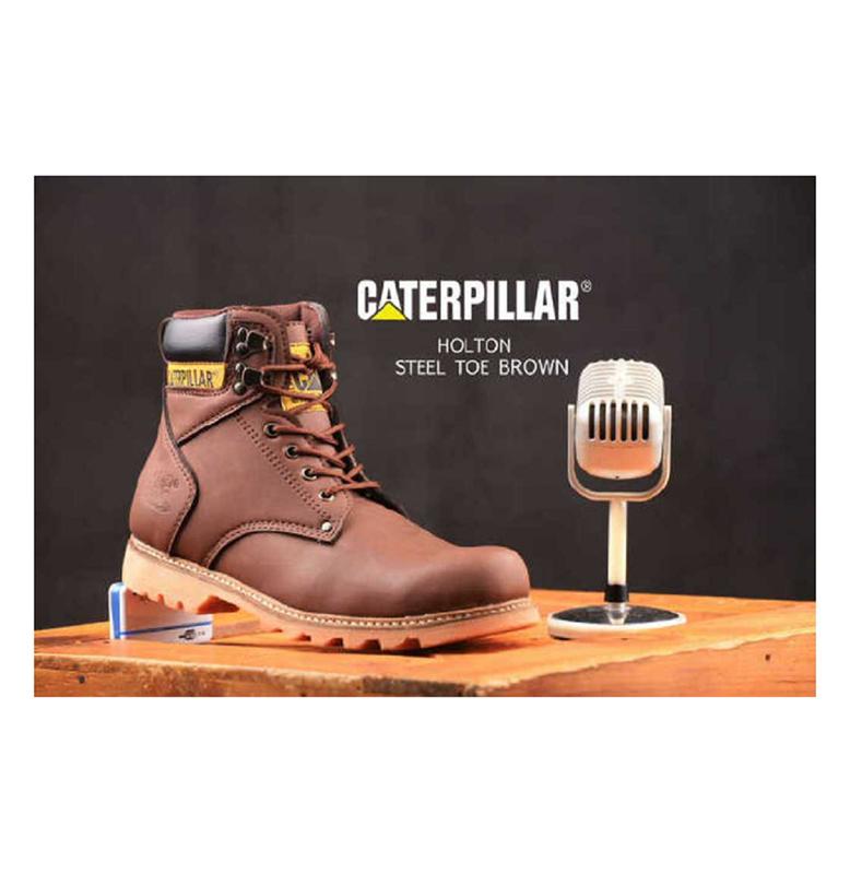 Promo Sepatu Pria Caterpillar Holton Steel To Safety Ujung Besi Terlaris murah Kerja Shoes 0