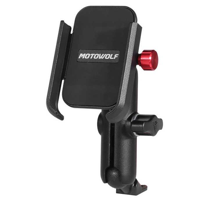 Product Introduction of MOTOWOLF V3 Holder Handphone Hp Motor Alumunium Alloy Dudukan Hp di Spion Stang  Motor Tempat Hp Motor Aluminium 2