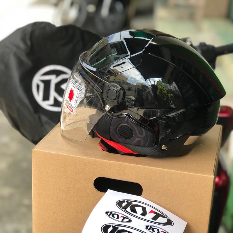 Nón KYT 1/2 Đen Bóng