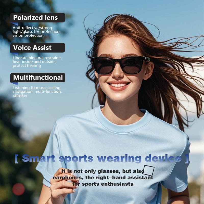 GS05 Bluetooth Glasses 36g Smart Touch Audio Music BT5.3 anti-blue light UV400 Polarized Lens women Smart glasses for men - Image 5