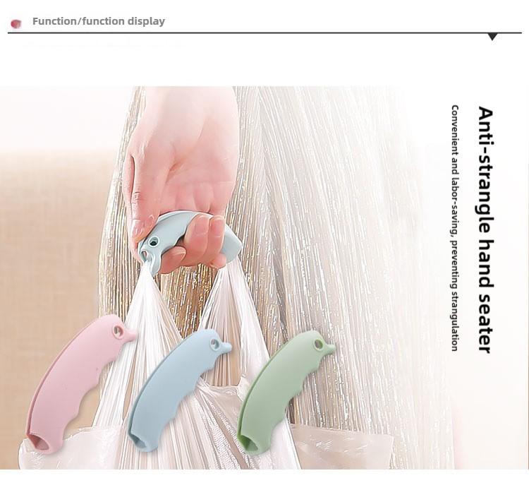Product Introduction of Handle Lifter Bag Carrier Vegetable Carrying Tool Bag Lifter Anti-Strain Hand Shopping Tool Vegetable Carrying Tool Effort-Saving Plastic Bag 1