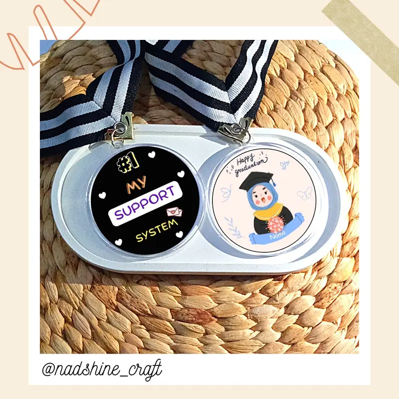 Medali wisuda insert paper /kado wisuda/kado ultah/ kado ulangtahun 0
