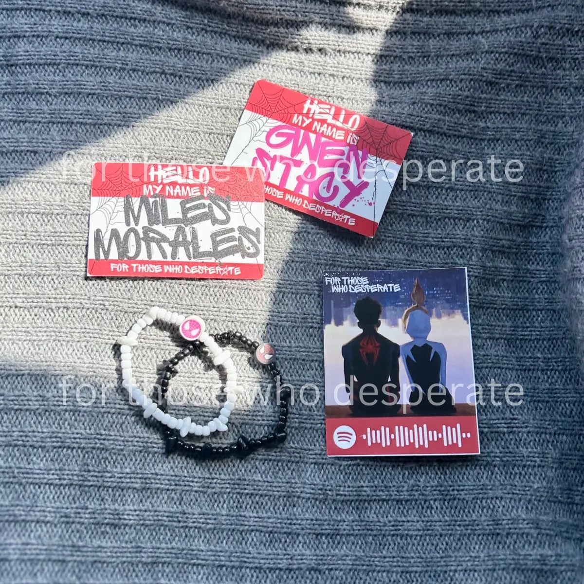 GELANG COUPLE MILES MORALES & GWEN STACY V2 SPIDERMAN ACROSS THE SPIDER VERSE