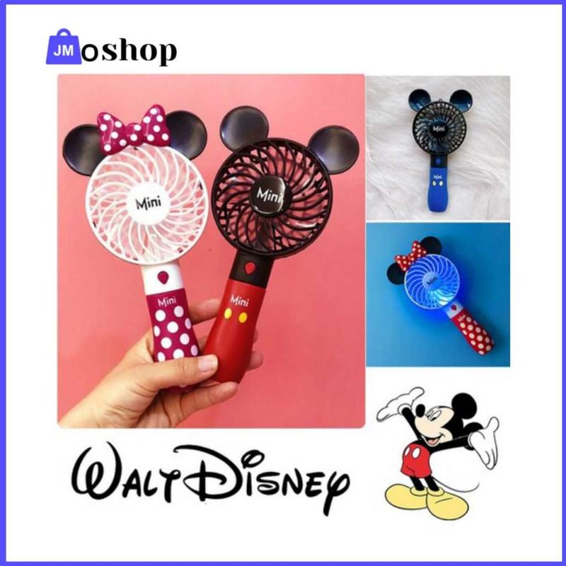 Kipas Angin Portable Fan LED Karakter Mickey Mouse/ Minnie Mouse - Shop ...