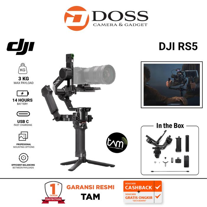 Promo DJI RS 5 Gimbal Stabilizer Camera DJI RS5 Combo RS-5 Gimbal ...