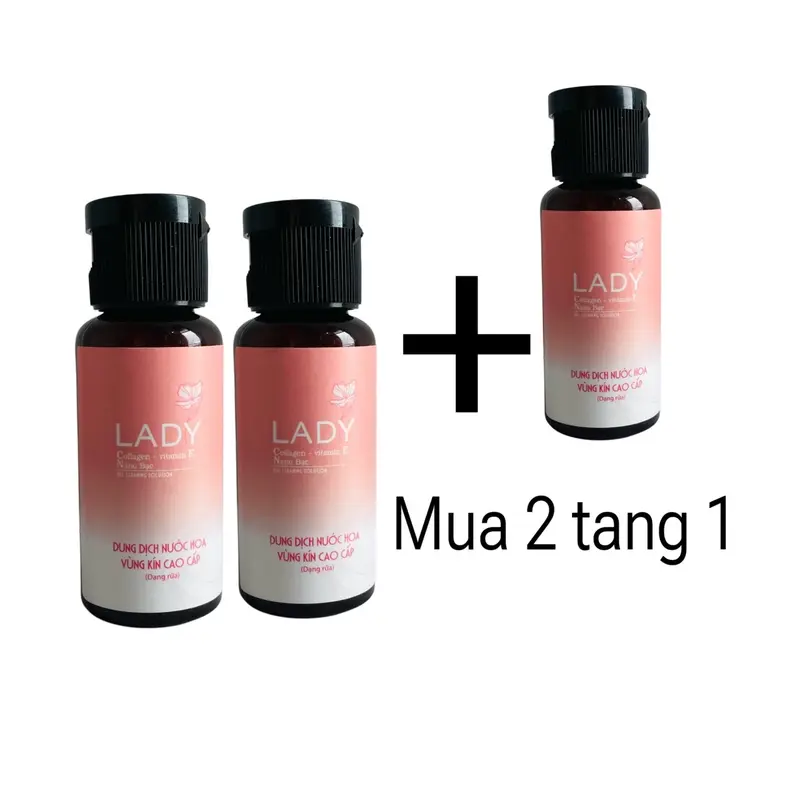 3 chai Lady nhỏ Hồng Tâm 30ml 0