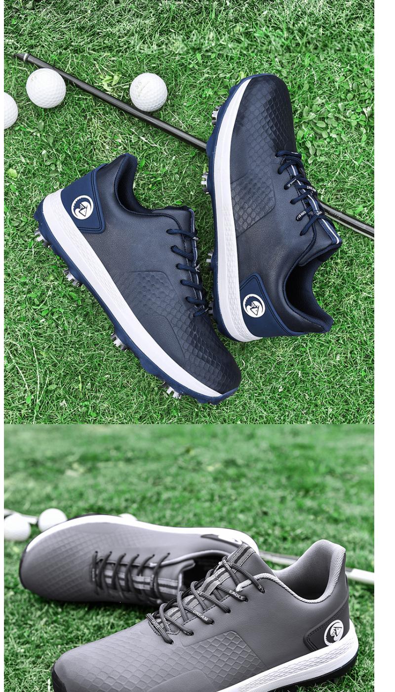 Product Introduction of Men's Professional Brush Shoe Golf Shoe Waterproof plus Size Golf Training Sneakers Non-Slip Low-Top Breathable Xz25037 12