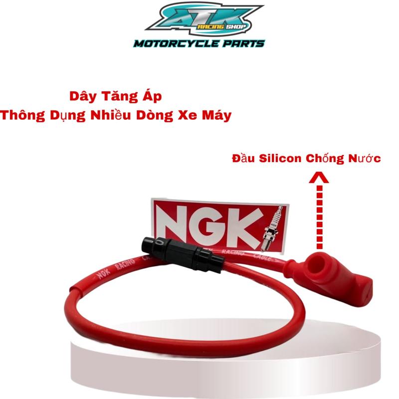 Dây tăng áp NGK ,chụp bugi ,chống nước, thông dụng cho nhiều dòng xe gắn máy Phụ Tùng Phụ Kiện
