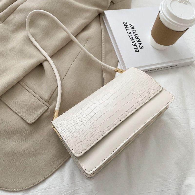 Túi Kẹp Nách, Shangxin, Phong Cách Hồng Kông, Thiết Kế Độc Đáo Cổ Điển Dành Cho Nữ, Túi Messenger Đeo Vai Dễ Phối Đồ Kết Cấu Cao Cấp, Hàng Mới Về 2024 Bag Tote 1