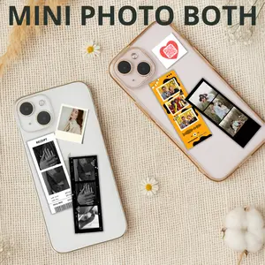 Custom Cetak Foto Mini Booth | Cetak Foto Strip Estetik Bisa Tambah Desain & Barcode Lagu